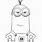 Kevin Minion Outline