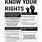 Know Your Rights Poster Printable