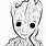 LEGO Baby Groot Coloring Pages