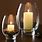 Large Glass Candle Holders