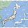 Large Printable Map of Japan