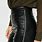 Leather Pants with Zipper