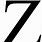 Letter Z Symbols