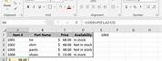 Lookup Value in Column Excel