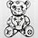 Louis Vuitton Bear SVG