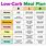 Low Carb Meal Plans for Weight Loss