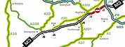 M3 Motorway Junctions Map