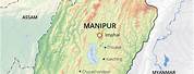 Manipur India Map