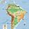 Mapa Juzne Amerike