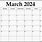 March Calendar PDF
