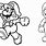 Mario Drawing No Colour