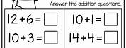 Math Addition Worksheets Up to 20
