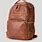 Men's Brown Leather Backpack