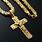 Men's Gold Crucifix Necklace