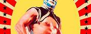 Mexican Wrestler Painting