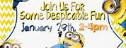 Minion Birthday Invites