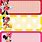 Minnie Mouse Name Tags Template