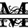 Monogram Fonts Letter M