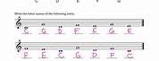 Music Note Name Worksheets Free