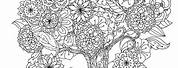 Mystical Tree Coloring Pages