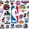 NBA Basketball Logo Design
