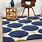 Navy and Yellow Rug
