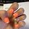 Neon Orange Gel Nails