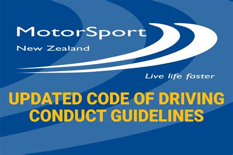 New Code of Driving Conduct Guidelines released