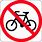 No Bicycle Sign