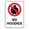 No Hoodies Sign