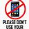 No Mobile Phones Poster