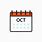 October Calendar Icon