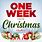 One Week to Christmas