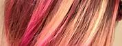 Orange Fade to Pink Hair
