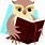 Owl Reading Book