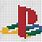 PS4 Logo Pixel Art