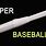 Paper Baseball Bat