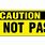 Pass with Caution Sign