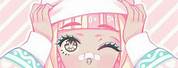 Pastel Pink Anime Aesthetic Background