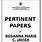 Pertinent Papers for Ranking Cover Page