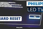 Philips Television to Factory Reset