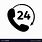 Phone 24 HR Icon
