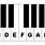 Piano Keys Labeled with Letters