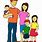 Picture of a Family Clip Art