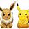 Pikachu with Eevee