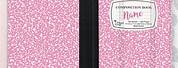 Pink Composition Book Phone Case
