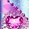 Pink Diamond Hearts Wallpaper