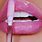 Pink Girly Lips Wallpaper