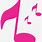 Pink Music Symbol
