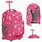 Pink Rolling Backpack